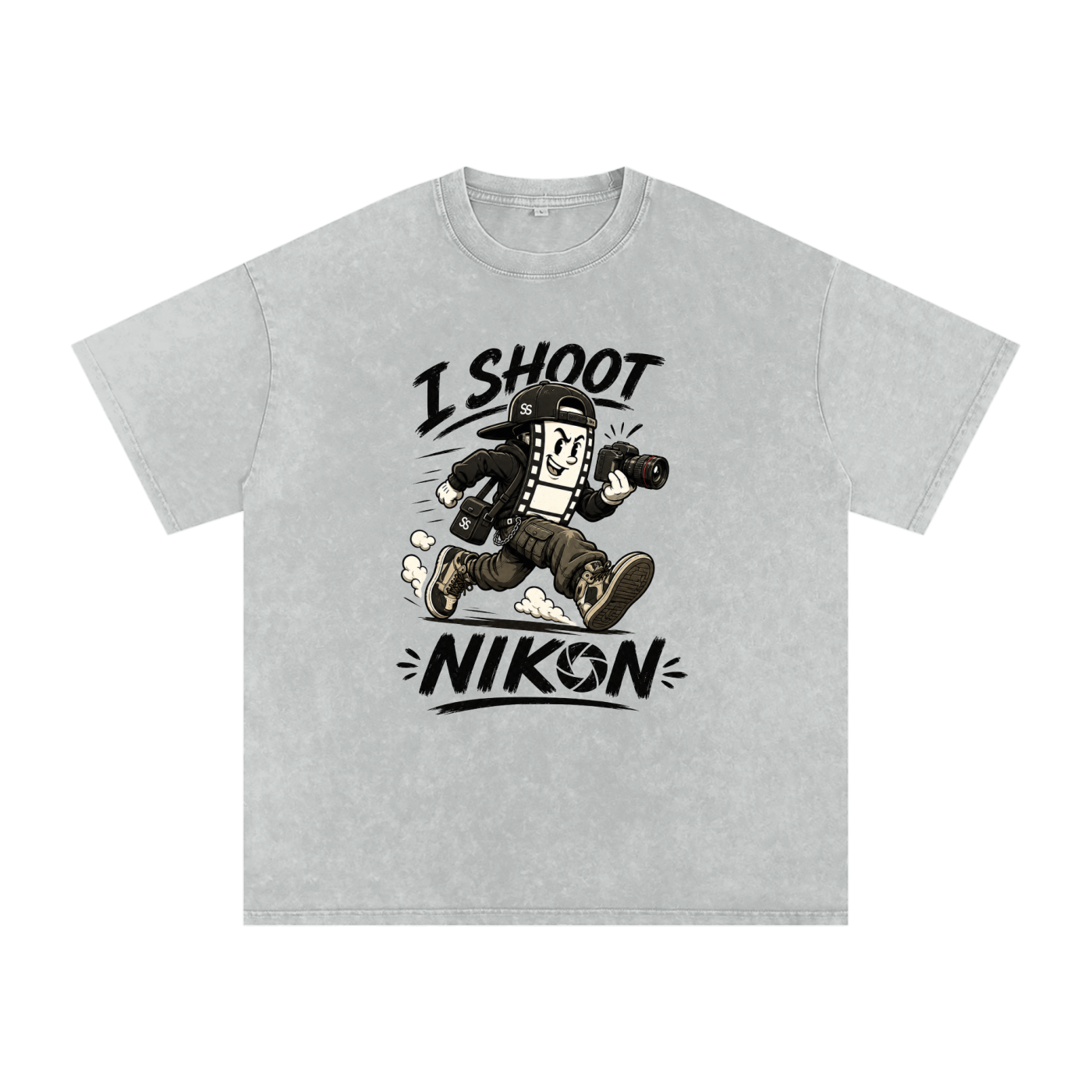 "I Shoot Nik0n" Oversized Cotton Tee