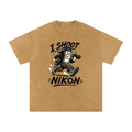 "I Shoot Nik0n" Oversized Cotton Tee